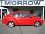 2011 Victory Red Chevrolet Aveo LT Sedan #67744759