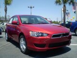 2009 Rally Red Pearl Mitsubishi Lancer ES #6739544