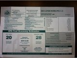 2012 Lotus Evora 2+2 Window Sticker