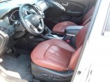 2011 Hyundai Tucson Limited AWD Black/Saddle Interior