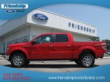 2012 Race Red Ford F150 Lariat SuperCrew 4x4 #67744645