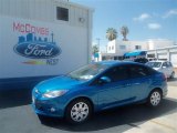 2012 Blue Candy Metallic Ford Focus SE Sedan #67744590