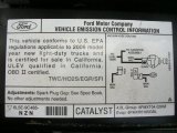 2006 Ford Ranger XLT SuperCab 4x4 Info Tag