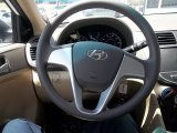2012 Hyundai Accent GLS 4 Door Steering Wheel