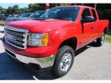 2012 Fire Red GMC Sierra 2500HD SLE Extended Cab 4x4 #67845658
