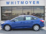 2012 Sonic Blue Metallic Ford Focus SE Sedan #67845620