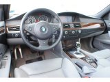 2010 BMW 5 Series 550i Sedan Gray Interior