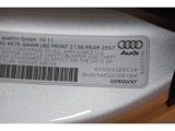2012 Audi R8 Spyder 5.2 FSI quattro Info Tag