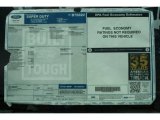 2012 Ford F350 Super Duty XL Regular Cab Utility Truck Window Sticker