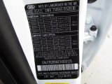 2012 LR2 Color Code for Fuji White - Color Code: 867