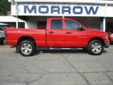 2004 Flame Red Dodge Ram 1500 SLT Quad Cab 4x4 #67900880