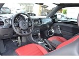 2012 Volkswagen Beetle Turbo Black/Red Interior