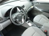 2013 Hyundai Accent GLS 4 Door Gray Interior