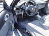 2011 Porsche 911 Turbo Cabriolet Black/Stone Grey Interior