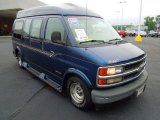 2000 Indigo Blue Metallic Chevrolet Express G1500 Passenger Conversion Van #67901309