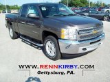 2012 Mocha Steel Metallic Chevrolet Silverado 1500 LT Extended Cab 4x4 #67961875