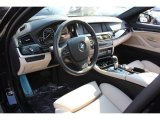 2012 BMW 5 Series 550i xDrive Sedan Oyster/Black Interior