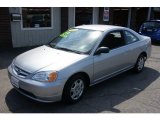 2002 Satin Silver Metallic Honda Civic LX Coupe #67961794