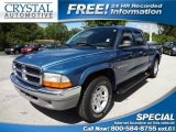 2002 Atlantic Blue Pearl Dodge Dakota SLT Quad Cab #67961996