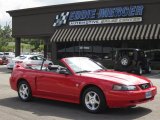 2004 Torch Red Ford Mustang V6 Convertible #68018942