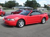 Torch Red Ford Mustang in 2004