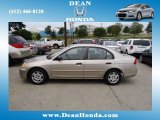 2001 Titanium Metallic Honda Civic LX Sedan #68018867