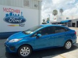 2013 Blue Candy Ford Fiesta SE Sedan #68042650