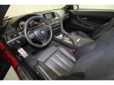 2012 BMW 6 Series 650i Coupe Black Nappa Leather Interior