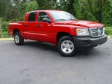 2008 Flame Red Dodge Dakota SXT Crew Cab #545572