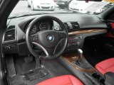 2008 BMW 1 Series 128i Convertible Coral Red Interior