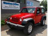 2008 Flame Red Jeep Wrangler X 4x4 #68093504