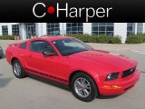 2005 Torch Red Ford Mustang V6 Deluxe Coupe #68093148