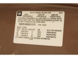 2003 Chevrolet S10 LS Extended Cab Info Tag