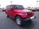 2012 Jeep Wrangler Unlimited Sahara 4x4 Front 3/4 View