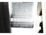 2009 LR2 Color Code for Alaska White - Color Code: 909