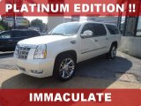 2011 White Diamond Tricoat Cadillac Escalade ESV Platinum AWD #68152228