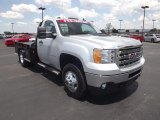 2012 GMC Sierra 3500HD SLE Regular Cab 4x4 Chassis Front 3/4 View