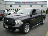 2011 Brilliant Black Crystal Pearl Dodge Ram 1500 Sport Crew Cab 4x4 #68223980