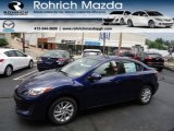 2012 Indigo Lights Mica Mazda MAZDA3 i Touring 4 Door #68223302