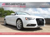 2013 Glacier White Metallic Audi A5 2.0T quattro Cabriolet #68223923