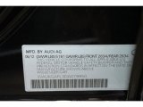 2013 Audi S4 3.0T quattro Sedan Info Tag
