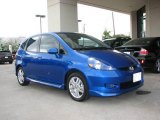 2007 Vivid Blue Pearl Honda Fit Sport #6797011