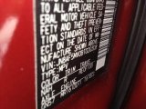2011 Juke Color Code for Cayenne Red - Color Code: NAH