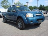 2004 Electric Blue Metallic Nissan Frontier XE V6 Crew Cab 4x4 #68282911