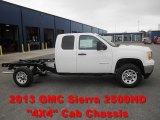 2013 Summit White GMC Sierra 2500HD Extended Cab 4x4 Chassis #68283514
