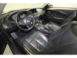 2006 BMW 6 Series 650i Coupe Black Interior