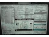 2012 BMW 5 Series 528i Sedan Window Sticker