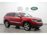 2011 Inferno Red Crystal Pearl Jeep Grand Cherokee Overland 4x4 #68342110