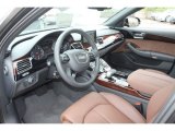 2013 Audi A8 L 3.0T quattro Nougat Brown Interior