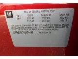 2009 Cadillac CTS 4 AWD Sedan Info Tag